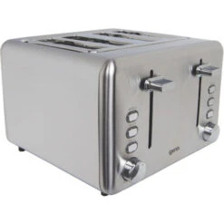Igenix 4 Slice Toaster, Reheat Function, Slide Out Crumb Tray, Stainless Steel - IG3204 -Smart Home Appliance Store 58393251 5