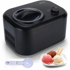 Electric Ice Cream Machine Automatic Gelato Maker Built-In Compressor