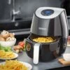 Monzana Hot Air Fryer Digital Touch Display 3.6L No Oil Healthy 6 Programs 1500W Kitchen Fryer Convection Oven Black XXL -Smart Home Appliance Store 58840854 1
