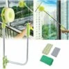 Multi-purpose 2 In 1 Window Cleaner With Rotating Head, High Rise Window Cleaning Tool With 1.4m Extendable Pole, U Shape Telescopic Window Cleaning Washing With Pole For Washing Window Dust -Smart Home Appliance Store 59499945 1