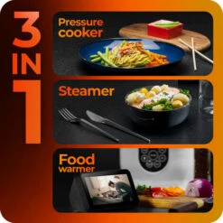 Smart Pressure Cooker 2.5L Non-Stick Steamer And Food Warmer Avalla K-45 -Smart Home Appliance Store 59727179 4
