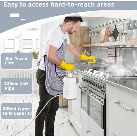 Hand-held Steam Cleaning Machine 3 Bar 1000W Portable Pressurized Steam Cleaner 5 Hand-held Steam Cleaning Machine 3 Bar 1000W Portable Pressurized Steam Cleaner - Image 3