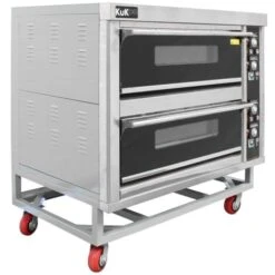 KuKoo Commercial Baking & Pizza Oven, Large Twin Deck Stone Base, -Smart Home Appliance Store 60469563 3