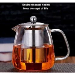 Glass Teapot With Brewing Teapot 500ml/17oz The Teapot Stove Is Safe And Heat-Resistant Blooming And Loose Leaf Teapot Set. -Smart Home Appliance Store 60699641 3