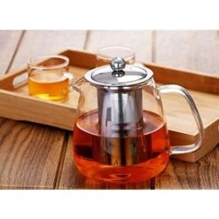 Glass Teapot With Brewing Teapot 500ml/17oz The Teapot Stove Is Safe And Heat-Resistant Blooming And Loose Leaf Teapot Set. -Smart Home Appliance Store 60699641 5