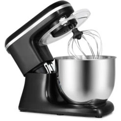 7L Stand Mixer Stainless Bowl Cake Mixer Electric 6 Speed Settings Food Mixer Machine Kitchen Mixer For Baking With Dough Hook, Whisk,Beater, Splash Guard Black 9 7L Stand Mixer Stainless Bowl Cake Mixer Electric 6 Speed Settings Food Mixer Machine Kitchen Mixer For Baking With Dough Hook, Whisk,Beater, Splash Guard Black -Smart Home Appliance Store 62870236 3
