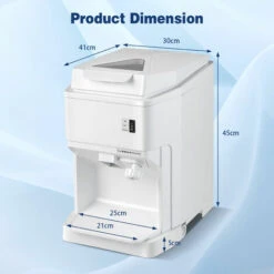350W Electric Ice Crusher Countertop Ice Shaved Machine Adjustable Ice Texture -Smart Home Appliance Store 64517248 5