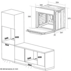13 Function Single Electric Oven, LED Touch Control 76L - SIA BISO11SS 10 13 Function Single Electric Oven, LED Touch Control 76L - SIA BISO11SS -Smart Home Appliance Store 65334512 4