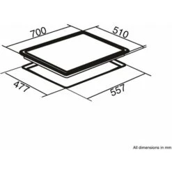 SIA GHG713BL 70cm Black 5 Burner Gas On Glass Hob With Enamel Pan Stands & FFD -Smart Home Appliance Store 65334544 4