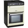 60cm Cream Dual Fuel Cooker With Gas Hob And Double Oven - Montpellier RMC61DFC -Smart Home Appliance Store 65334584 1
