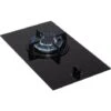 SIA GHG101BL 30cm Black Single Burner Gas On Glass Domino Hob With LPG Kit & FFD