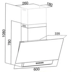 SIA EAG61WH 60cm White Angled Chimney Cooker Hood Kitchen Extractor Fan -Smart Home Appliance Store 65334659 4