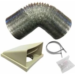 SIA D5 Universal Kitchen Cooker Hood Extractor Fan Ducting Vent Kit 150mm X 1m