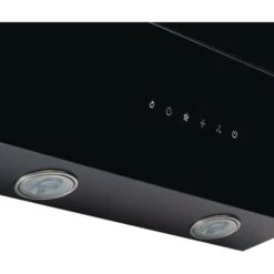 60cm Black Angled Cooker Hood With Sliding Glass Panel - SIA AGTC60BL -Smart Home Appliance Store 65334668 4