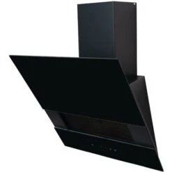 60cm Black Angled Cooker Hood With Sliding Glass Panel - SIA AGTC60BL -Smart Home Appliance Store 65334668 5