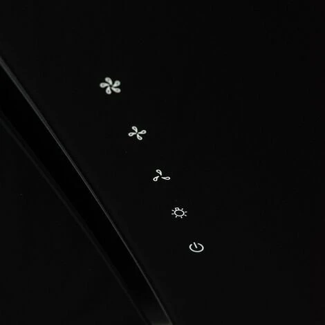 SIA AT71BL 70cm Touch Control Black Angled Glass Cooker Hood Extractor Fan 5 SIA AT71BL 70cm Touch Control Black Angled Glass Cooker Hood Extractor Fan - Image 3