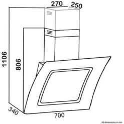 SIA AT71BL 70cm Touch Control Black Angled Glass Cooker Hood Extractor Fan 10 SIA AT71BL 70cm Touch Control Black Angled Glass Cooker Hood Extractor Fan -Smart Home Appliance Store 65334673 4