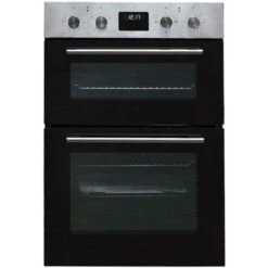 SIA DO112SS 60cm Stainless Steel Built-in Electric Double Digital True Fan Oven