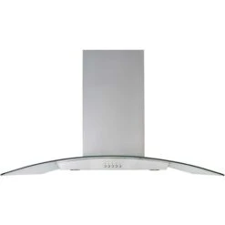 90cm Island Cooker Hood Kitchen Extractor Fan In Stainless Steel - SIA ICH90SS