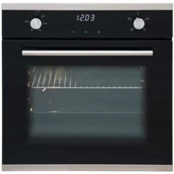 SIA SO103 60cm Black Built In Touch Control Single Electric True Fan Oven