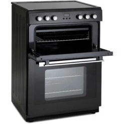 60cm Double Electric Cooker With Ceramic Hob, Freestanding - Montpellier RMC61CK -Smart Home Appliance Store 65334738 3