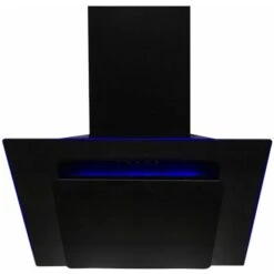SIA AGE71BL 70cm Black 3 Colour LED Edge Lit Angled Glass Cooker Hood Extractor -Smart Home Appliance Store 65334758 5