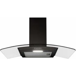 SIA CGH80BL 80cm Curved Glass Chimney Cooker Hood Extractor Fan In Black -Smart Home Appliance Store 65334765 5