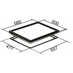 SIA GHG602BL 60cm 4 Burner Gas On Glass Hob In Black With Cast Iron Pan Stands -Smart Home Appliance Store 65334776 4