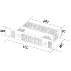 SIA PLH1 2kW Stainless Steel Slimline Electric Kitchen Plinth Heater -Smart Home Appliance Store 65334793 4