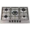 SIA SSG702SS 70cm 5 Burner Gas Hob In Stainless Steel With Enamel Pan Stands -Smart Home Appliance Store 65334798 1