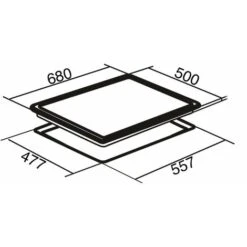 SIA SSG702SS 70cm 5 Burner Gas Hob In Stainless Steel With Enamel Pan Stands -Smart Home Appliance Store 65334798 4