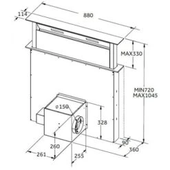 SIA DD90BL 90cm Black Touch Control Downdraft Kitchen Cooker Hood Extractor Fan -Smart Home Appliance Store 65334840 5