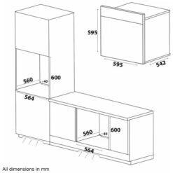 SIA SO101 60cm Black Built In Multi Function Electric Single True Fan Oven -Smart Home Appliance Store 65334850 4