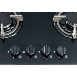 SIA GHG603BL 60cm Black 4 Burner Gas On Glass Hob With Cast Iron Pan Stands -Smart Home Appliance Store 65334854 5