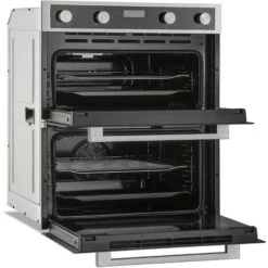 60cm Black Built Under Double Electric Fan Oven 85L - Montpellier DO3550UB -Smart Home Appliance Store 65334857 3