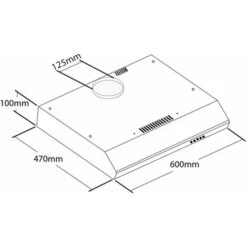 SIA STH60SS 60cm Stainless Steel Slimline Visor Cooker Hood Kitchen Extractor -Smart Home Appliance Store 66026711 4