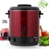 AREBOS Automatic Preserving Cooker 1800 W Preserving Pot 28 L With Timer, Thermostat & Overheating Protection Steplessly Adjustable 30-110°C Mulled Wine Cooker Incl. Preserving Jar Lifter & Prese