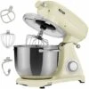 AREBOS Retro Food Processor 1800 W Cream Kneading Machine With 6L Stainless Steel Mixing Bowl Low Noise Kitchen Mixer With Mixing Hook, Dough Hook, Whisk And Splash Guard 6 Speeds 2 AREBOS Retro Food Processor 1800 W Cream Kneading Machine With 6L Stainless Steel Mixing Bowl Low Noise Kitchen Mixer With Mixing Hook, Dough Hook, Whisk And Splash Guard 6 Speeds -Smart Home Appliance Store 66438943 1