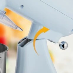 AREBOS Retro Food Processor 1800W Blue Mixer With 6L Stainless Steel Mixing Bowl Silent Kitchen Mixer With Mixing Hook, Dough Hook, Whisk And Splash Guard 6 Speeds 11 AREBOS Retro Food Processor 1800W Blue Mixer With 6L Stainless Steel Mixing Bowl Silent Kitchen Mixer With Mixing Hook, Dough Hook, Whisk And Splash Guard 6 Speeds -Smart Home Appliance Store 66438944 5