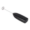 (Pack Of 2) 4 Colors Fashionable Hot Drinks Milk Coffee Frother Eggbeater Foamer Electric Mixer Stirrer (Black)