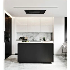 ViandPro - Aria Flush Fit Ceiling Hood 90 X 30 Black - Black Glass / Black Frame -Smart Home Appliance Store 67718215 3