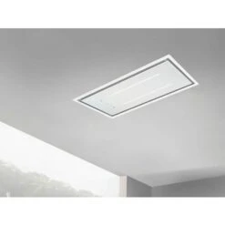 ViandPro - Aria Flush Fit Ceiling Hood 90 X 30 Black - White Glass / White Frame
