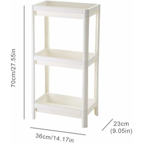 3 Tier Slim Organizer Storage Cart Laundry Trolley Bathroom Shelves Organizer, For Bathroom Laundry Room Pantry Kitchen Narrow Places 3 3 Tier Slim Organizer Storage Cart Laundry Trolley Bathroom Shelves Organizer, For Bathroom Laundry Room Pantry Kitchen Narrow Places