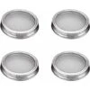 4 Stainless Steel Home Germination Jar Lids For Large Mouth Mason Jars