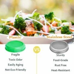 4 Stainless Steel Home Germination Jar Lids For Large Mouth Mason Jars -Smart Home Appliance Store 68107579 5