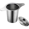 Extra Fine 18/8 Stainless Steel Tea Infuser Mesh Strainer With Large Capacity & Perfect Size Double Handles For Hanging On Teapots, Mugs, Cups To Steep Loose Leaf Tea And Coffee -Smart Home Appliance Store 68107878 1