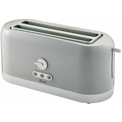 Swan 4 Slice LongSlot Grey Toaster 3 Swan 4 Slice LongSlot Grey Toaster