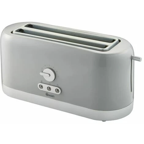 Swan 4 Slice LongSlot Grey Toaster 4 Swan 4 Slice LongSlot Grey Toaster - Image 2