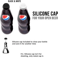 Vacuum Insulated Walled Stainless Steel 3-in-1 Beer / Soda Bottle And Can Cooler With Beer Opener BLACK -Smart Home Appliance Store 71284699 4
