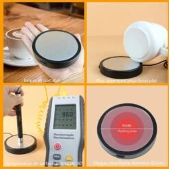 Coffee Cup WarmerㄛUSB Electric Heated Coaster,Teapot Warmer,Provides Consistent Temperature For Coffee, Milk And Beverages In Office And Home -Smart Home Appliance Store 71418971 4